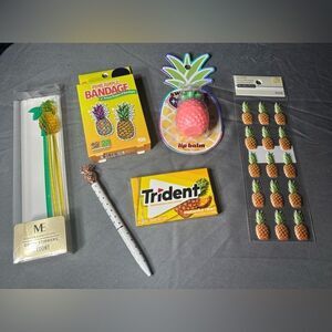 6 pc New Pineapple Theme Bundle NWT